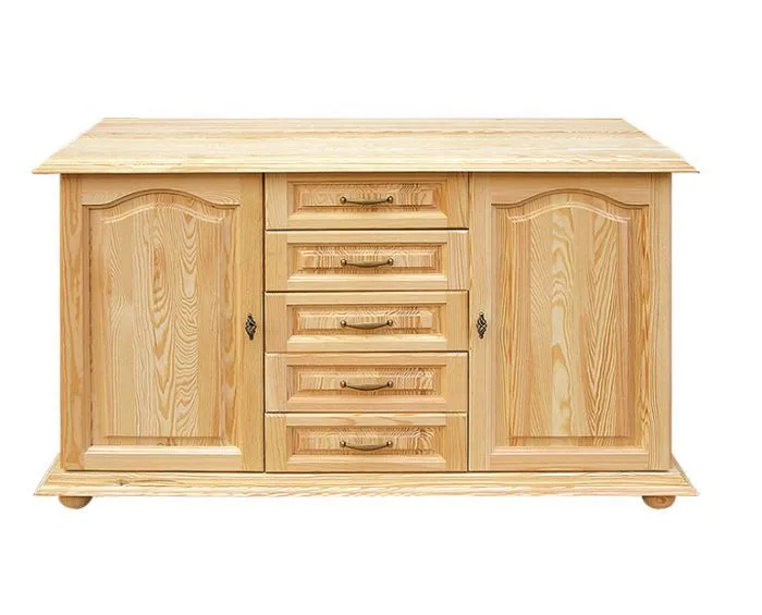 Cassettiera Pipilo 13 cassetti | Pino massello naturale | 88 x 139 x 54 cm | Design moderno