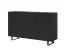 Cassettiera moderna nera | 3 ante battenti | 6 scomparti | 100 x 150 x 40 cm | Serie Zapopan 14