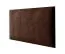 Pannelli decorativi imbottiti in velluto marrone scuro | Set 10 pezzi | 60 x 30 cm | Eleganza per pareti e panche