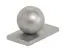 Tappo di copertura in alluminio con sfera per Mod. P & A, Colore: naturale