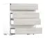 Cassettiera moderna 4 cassetti "Jolais" 05 | Bianco e grigio effetto legno | 93 x 90 x 43 cm