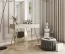 Toletta Horsham 70 beige | 2 cassetti push-to-open | Gambe oro | Protezione bordi ABS | Materiali pregiati
