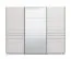 Armadio "Petrovac" 13, bianco opaco, 3 ante, 1 anta a specchio, 3 scomparti, 3 barre appendiabiti, 167 x 61 x 217 cm