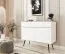 Set soggiorno 3 pezzi "Horsham" | Bianco con gambe nere | Consolle e 2 madie | Design moderno, bordi ABS, push-to-open