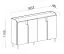 Madia "Beringen" 06, color cashmere/noce Alba, gambe: metallo, 4 ante a battente, 6 scomparti, funzione "push-to-open", 183 x 42 x 110 cm