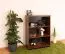 Scaffale "Mojokerto" 10 | Noce e nero | 121 x 70 x 39 cm | Stile moderno e funzionale