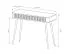 Toeletta Sloughia 15 nera | Protezione bordi ABS | Maniglie e gambe in metallo | Fronte a doghe elegante | 78 x 100 x 38 cm