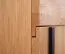 Armadio moderno "Slatina" 48 | Rovere naturale e nero | Parzialmente massello | 203 x 56 x 63 cm