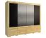 Armadio ante battenti Lipik 43 | Rovere e nero | Parzialmente massello | 224 x 242 x 61 cm | Design moderno