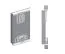 Armadio scorrevole Bisaurin 3B con specchio | Bianco opaco | 200 x 150 x 62 cm