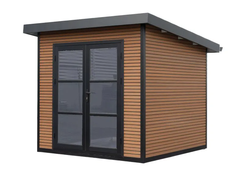 Casetta da giardino in WPC "Naturhaus" - Lunghezza: 223 cm, Larghezza: 223 cm, Altezza: 225 cm, Colore: effetto legno