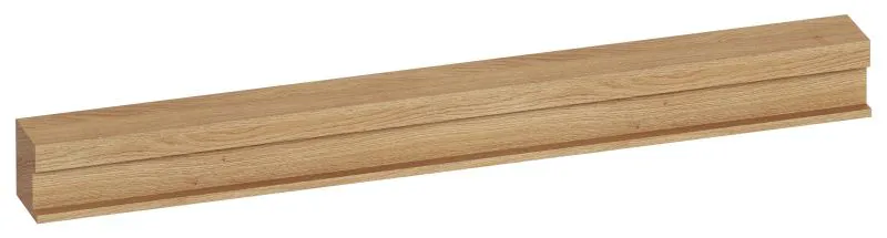Battiscopa in legno di faggio | Lunghezza 400 mm | Finitura naturale | Design elegante