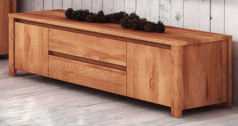 Mobile porta TV Tasman 10 | Faggio massello oliato | 43 x 150 x 45 cm | Design elegante