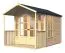 Casetta da giardino "Koblenz" 01, legno grezzo, incl. pavimento - spessore 19 mm, SU: 5,9 m²