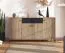 Madia "Kladovo" 03, color rovere Artisan/nero, 3 ante a battente, 1 cassetto, 6 scomparti, bordi in ABS, 170 x 40 x 90 cm