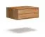 Comodino sospeso "Venant" 17, rovere massello, oliato, 2 cassetti, funzione "push-to-open", Sistema "Soft-Close", 50 x 39 x 19 cm