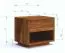 Comodino "Venant" 14, rovere massello, oliato, 1 cassetto, 1 vano a giorno, Funzione “push-to-open”, Sistema "Soft-Close", 50 x 39 x 45 cm
