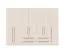 Armadio battente Neiafu 27 | Cashmere | 224 x 317 x 56 cm | 7 ante, 4 cassetti, 4 barre appendiabiti