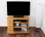Mobile porta TV in pino massello ontano "Junco 202" | Design moderno | 62 x 82 x 46 cm | Con ruote e passacavi