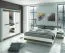 Comodino "Knoxville" 18 bianco/grigio pino | 1 cassetto e 1 scomparto | 44 x 46 x 40 cm