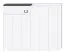 Cornice luminosa a LED per armadio battente Faleasiu | Bianco elegante | Larghezza 137 cm | Per 3 ante e moduli aggiuntivi