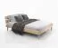 Camera da letto completa - Set E "Engordany", 5 pz, color faggio, faggio massello, laccato, 1 letto king size, 2 comodini, 1 cassettiera, 1 armadio
