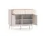 Madia "Humboldt" 06, color cashmere/rovere Cremona, gambe: metallo, 2 ante, 3 cassetti, Sistema "Soft-Close", 104 x 40 x 85 cm