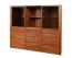 Vetrina Jussara 12, colore: ambra, parzialmente in rovere massiccio - 150 x 178 x 42 cm (A x L x P)