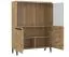 Vetrina moderna "Buzet" 05 | Rovere e nero | Parzialmente massello | 140 x 94 x 40 cm