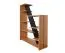 Scaffale "Lipik" 04, color rovere / nero, parzialmente massello - 150 x 120 x 36 cm (h x l x p)