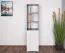 Camera dei ragazzi - Scaffale Lede 08, Colore: Grigio / Rovere / Bianco - Dimensioni: 190 x 45 x 40 cm (A x L x P)