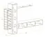 Parete attrezzata Valand 26 nera | 180 x 240 x 40 cm | Apertura push-to-open | Design moderno