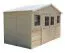 Casetta da giardino prefabbricata "Lübeck", tetto a falde - 400 cm x 200 cm - incl. cartone catramato