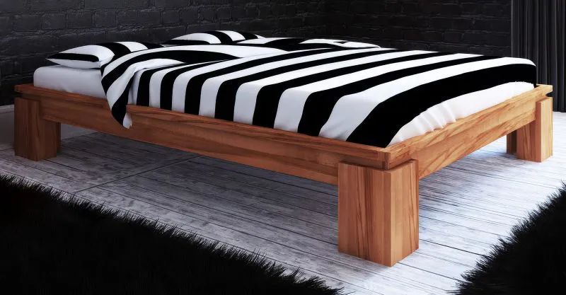 Letto singolo Tasman 03 | Faggio massello oliato | 90 x 200 cm | Design elegante