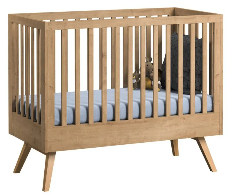 Lettino per bambini Skady 10 | Rovere naturale | Superficie 70 x 140 cm | Design moderno e funzionale