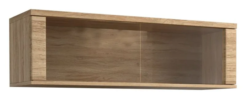 Vetrinetta salvaspazio "Buzet" 13 in rovere parzialmente massello | 35 x 116 x 40 cm | Design moderno