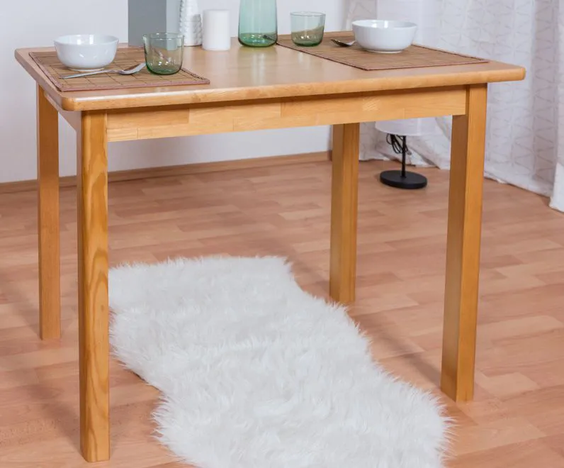 Tavolo pino massello color ontano Junco 227B | 120 x 60 cm | Design moderno e stabile