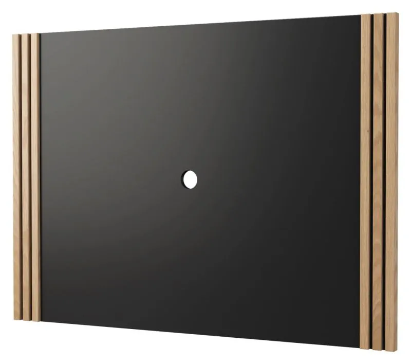 Pannello decorativo da parete Slatina 16 | Rovere naturale e nero elegante | 100 x 140 x 4 cm