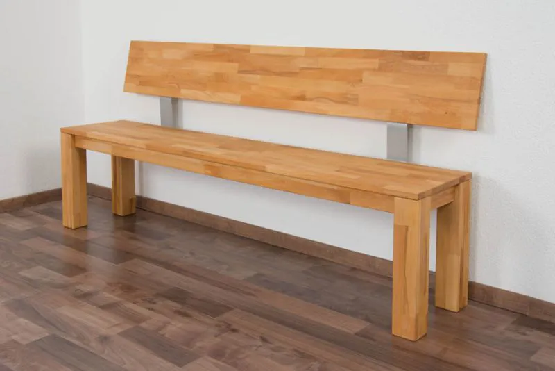 Panca in faggio massello "Wooden Nature" 135 | 180 x 35 cm | Design moderno | Stabile e resistente