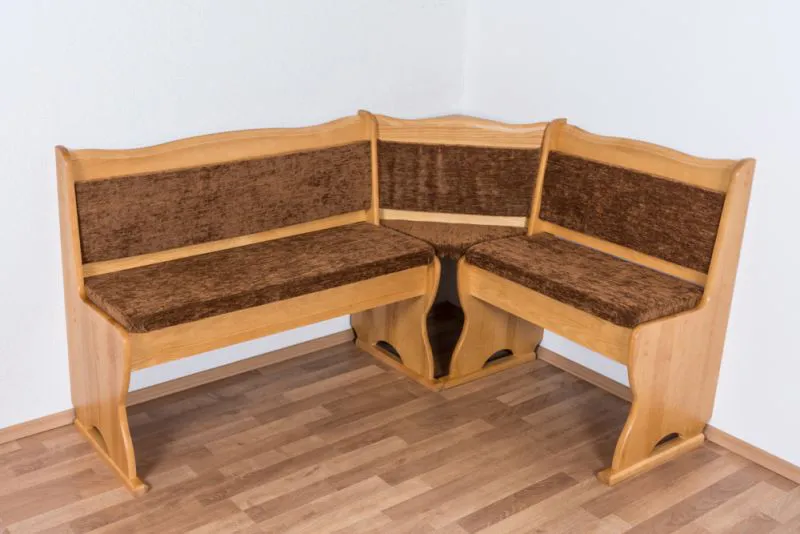 Panca angolare in pino massello ontano Junco 244 | Design moderno | 85 x 111 x 151,50 cm