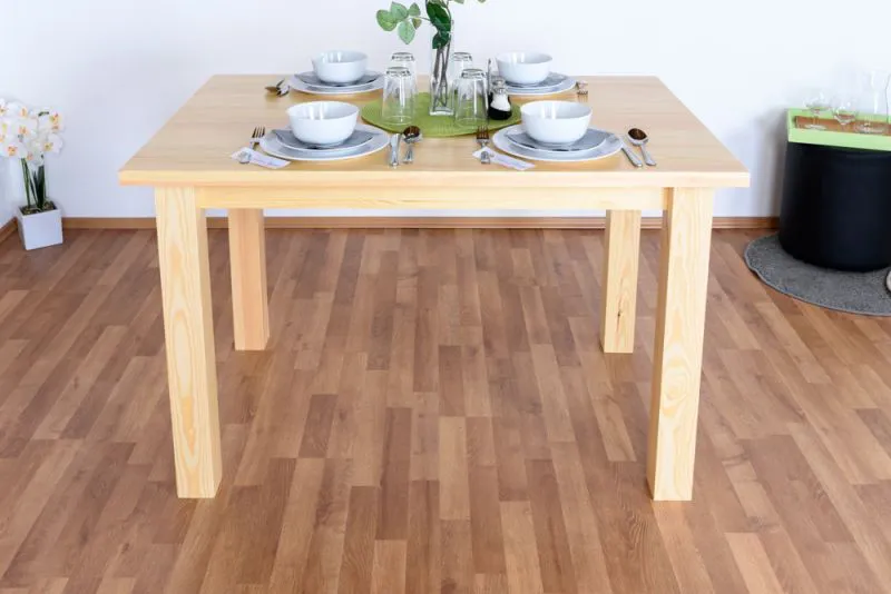 Tavolo rettangolare Turakos 97 | Pino massiccio naturale | 120 x 80 cm | Design moderno e robusto