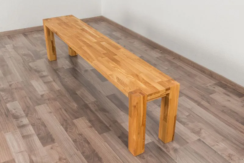 Panca in rovere massello "Wooden Nature" 133 | 180 x 33 cm | Design moderno e qualità artigianale