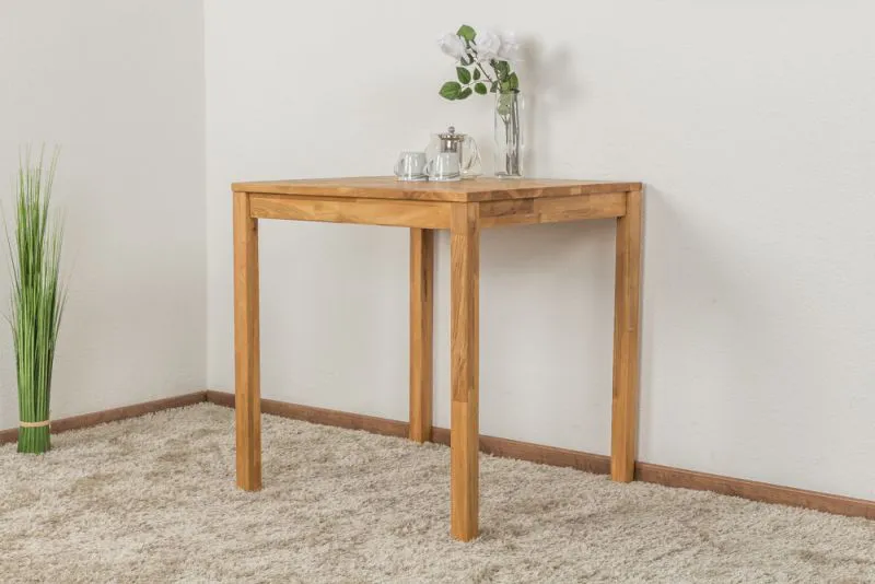 Tavolo pranzo "Wooden Nature" 118 | Rovere massello oliato | 70 x 70 cm | Design moderno