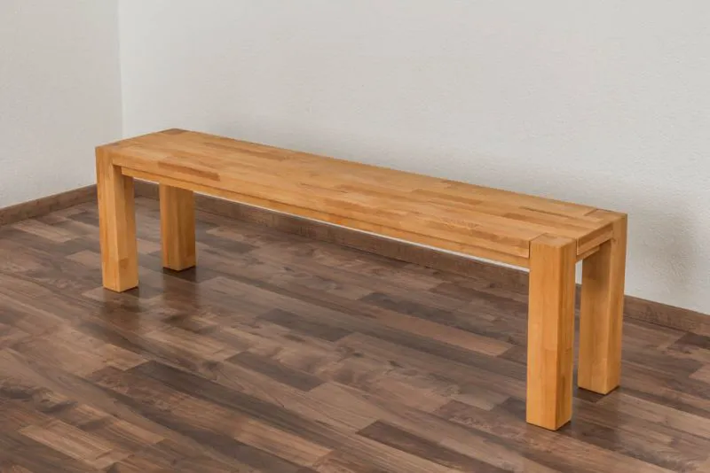 Panca in faggio massello "Wooden Nature" 133 | 160 x 33 cm | Design moderno | Colore naturale