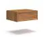 Comodino sospeso "Venant" 15, rovere massello, oliato, 1 cassetto, Funzione "push-to-open", Sistema "Soft-Close", 50 x 39 x 19 cm