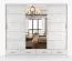 Armadio scorrevole "Lusatian" 27 bianco | 3 ante con specchio | 7 scomparti | 4 cassetti | 218x250x61 cm