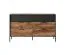 Cassettiera Jendouba 04 | 6 cassetti | Castagno/Antracite | Sistema Soft-Close | Gambe in metallo | 81,5 x 137 x 39,5 cm