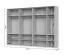 Armadio Neiafu 25 | 224 x 317 x 56 cm | 7 ante battenti | Soft-Close | Piedini regolabili