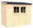 Casetta da giardino "Mainz" 02, legno grezzo, incl. pavimento - spessore 19 mm, SU: 2,95 m²
