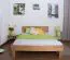 Letto una piazza e mezza "Wooden Nature" 02, rovere massello, oliato - 120 x 200 cm (l x l)